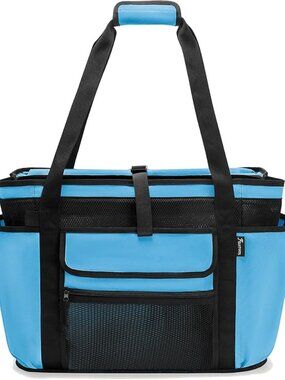 NWOT! Large Tote Beach Duffel Bag w/Tons of Pockets & Insulated Cooler Section